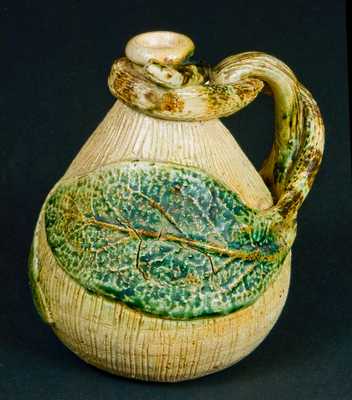 Salt-Glazed Stoneware Snake Jug, probably Anna Pottery or Texarkana Pottery