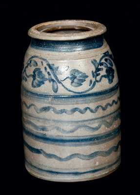 Diminutive Western PA Stoneware Canning Jar