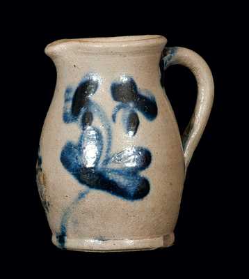 Miniature Baltimore Stoneware Pitcher with Clover Decoration