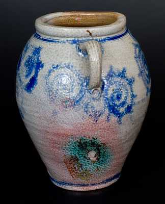 Outstanding 18th Century Stoneware Jar w/ Profuse Decoration, att. Kemple Pottery, Ringoes, NJ