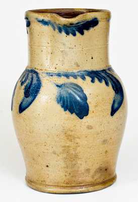 One-Gallon Cobalt-Decorated Stoneware Pitcher, attrib. Richard C. Remmey, Philadelphia