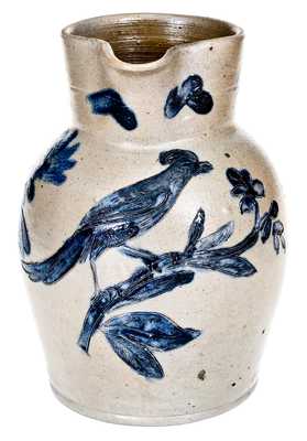 Incised Bird Pitcher by Henry Remmey, Sr., Baltimore, MD