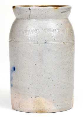 Rare Small-Sized HARRISBURG Stoneware Jar, probably William Moyer