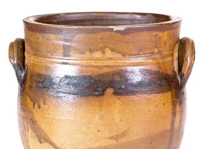 Unusual 1/2 Gal. Stoneware Jar Inscribed 