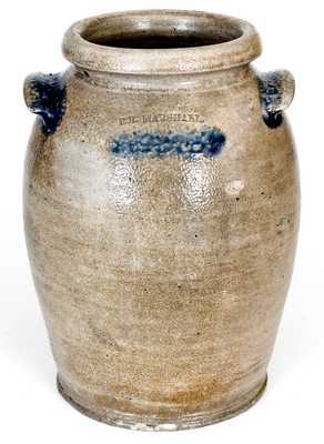 H.R. MARSHALL Stoneware Jar (Hugh Robbins Marshall, Baltimore, MD, circa 1822)