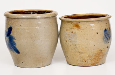 Lot of Two: D. P. SHENFELDER / READING, PA Stoneware Jars (one marked, one attributed)