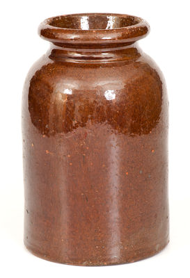 JOHN BELL / WAYNESBORO Redware Jar, c1850-80