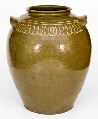 CHANDLER / MAKER (Thomas Chandler, Edgefield District, SC) Twelve-Gallon Stoneware Jar