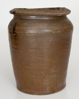 North Carolina Stoneware Jar Marked 