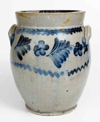 3 Gal. attrib. Remmey, Philadelphia, PA Stoneware Jar, circa 1865