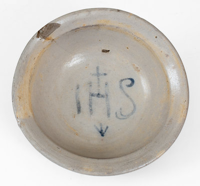Stoneware Holy Water Bowl, probably Westerwald, Germany, 19th century