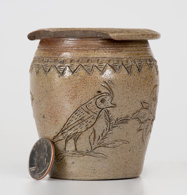 Chester Webster, Randolph County, NC Incised Bird Jar