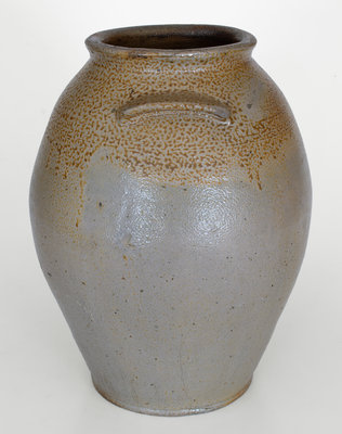 Salt-Glazed Stoneware Jar w/ Iron-Oxide Decoration, attrib. John Swann, Alexandria, VA, c1815