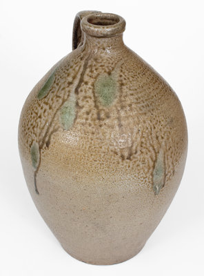 Very Fine J.A.C. (John A. Craven, Randolph County, NC) Stoneware Jug w/ Salt Drips