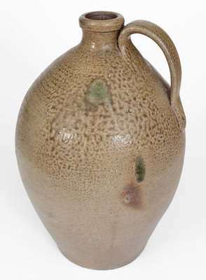 Very Fine J.A.C. (John A. Craven, Randolph County, NC) Stoneware Jug w/ Salt Drips