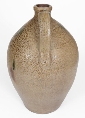 Very Fine J.A.C. (John A. Craven, Randolph County, NC) Stoneware Jug w/ Salt Drips