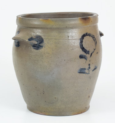 Very Fine J. SWANN / ALEXA. (John Swann, Alexandria, VA) Stoneware Jar with Floral Decoration