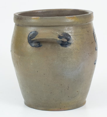 Very Fine J. SWANN / ALEXA. (John Swann, Alexandria, VA) Stoneware Jar with Floral Decoration