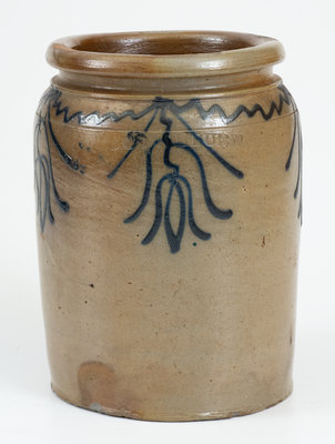 Fine 1/2 Gal. B. C. MILBURN / ALEXA. (Alexandria, Virginia) Stoneware Jar