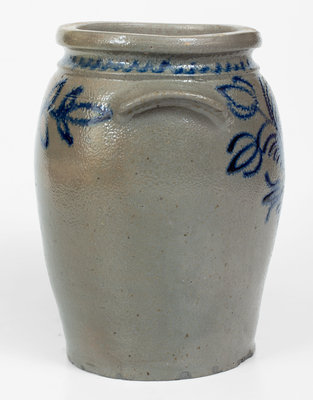 B.C. MILBURN / ALEXA (Alexandria, Virginia) Slip-Trailed Stoneware Jar, c1850