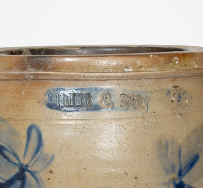 Very Rare WEIMER & BRO, Snydertown, PA Two-Gallon Stoneware Jar, 1868-1872