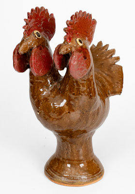 Reggie Meaders Two-Headed Rooster Figure