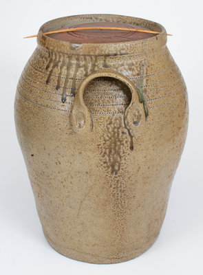 5 Gal. E. S. CRAVEN, Randolph County, North Carolina Stoneware Jar