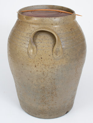 5 Gal. E. S. CRAVEN, Randolph County, North Carolina Stoneware Jar