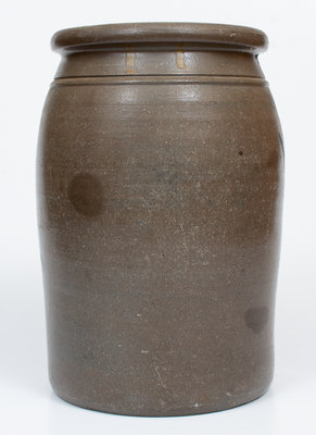 Rare 2 Gal. RAVENSWOOD, W. VA Stoneware Advertising Jar