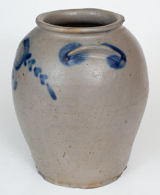 Very Rare HUGH SMITH & CO. Stoneware Jar, Alexandria, VA, c1820