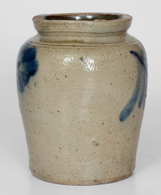Attrib. Richard Remmey, Philadelphia, PA Small-Sized Stoneware Jar w/ Floral Decoration