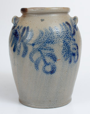 1 Gal. Baltimore, MD Stoneware Jar with Floral Decoration