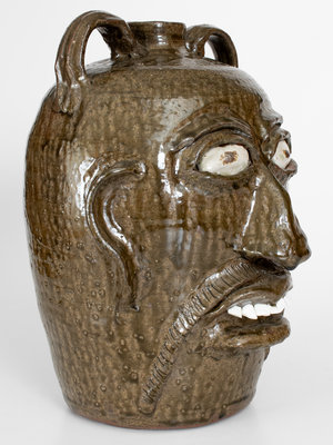 Fine Oversized Chester Hewell Face Jug