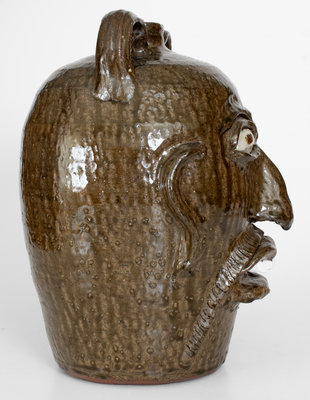 Fine Oversized Chester Hewell Face Jug