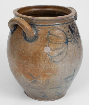 Scarce 18th Century Manhattan / New York City Stoneware Jar