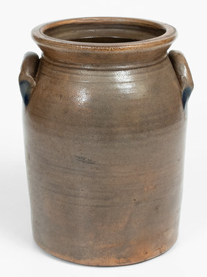 1 Gal. WM. MOYER (Harrisburg, Pennsylvania) Stoneware Jar w/ Floral Decoration