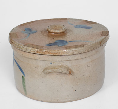 Baltimore, MD Stoneware Cake Crock with Floral Decoration