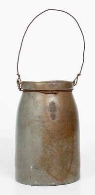 POMEROY, Ohio Stoneware Advertising Canning Jar, Western PA origin