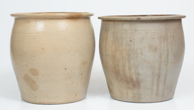 Lot of Two: COWDEN & WILCOX / HARRISBURG, PA 1 1/2 Gal. Stoneware Jars