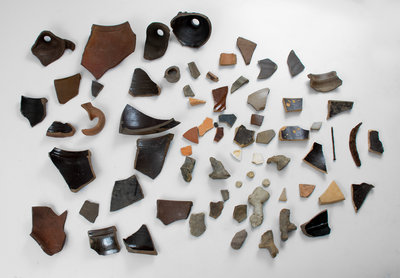Large Group of Sherds Excavated at the Hamilton & Jones Pottery Site, Greensboro, PA