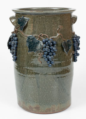 Five-Gallon Stoneware Jar w/ Applied Grapevine Decoration, Michael Crocker (Lula, GA), 2001