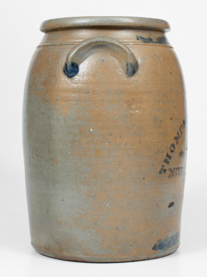 THOMPSON, WILLIAMS & CO. / MORGANTOWN, W. VA Stoneware Jar, c1875