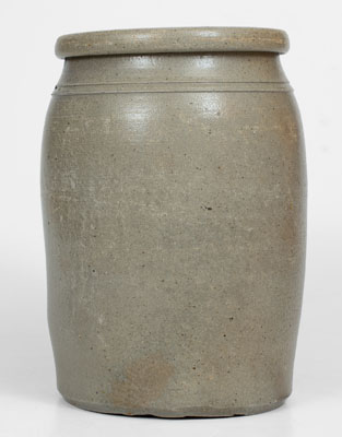 Fine Western PA 2 Gal. Stoneware Jar w/ Profuse Freehand Floral Decoration