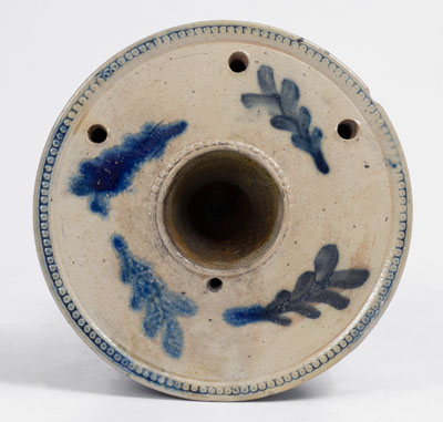 Elaborate Stoneware Inkwell attrib. Nathan Clark, Sr., Athens, NY, c1825-35