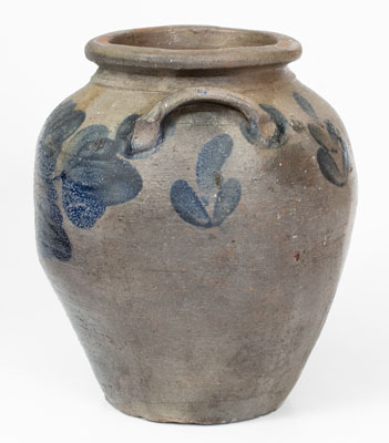 Very Rare Stoneware Jar w/ Profuse Decoration, attrib. John Walker (Former D.C. Potter), probably Ohio or Kentucky
