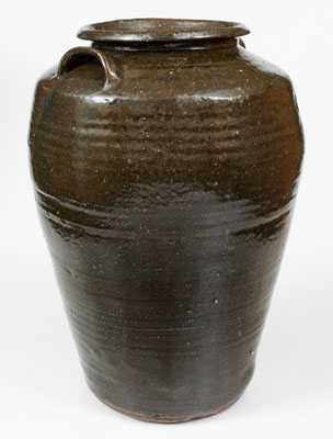 Seven-Gallon North Carolina Alkaline-Glazed Stoneware Jar, late 19th century