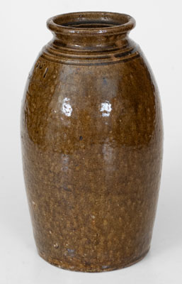 JFS (James Franklin Seagle), Lincoln County, North Carolina Stoneware Jar