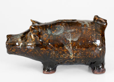 Marie Rogers Pottery Pig Bank, Meansville, Georgia