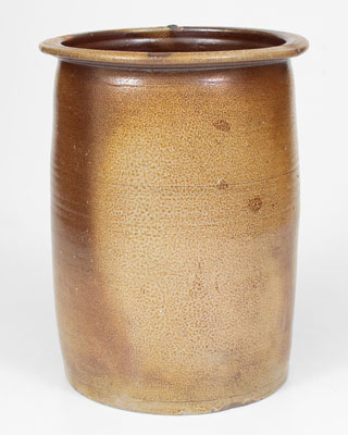 Rare WOOD & LOY / GRAHAM, NC Stoneware Jar, late 19th century