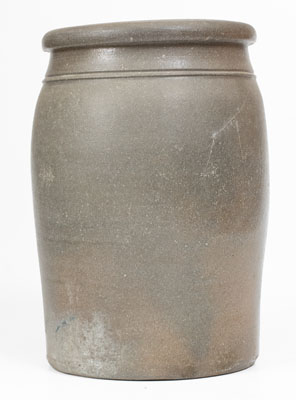 Rare RAVENSWOOD / W. VA. Advertising Stoneware Jar, Western PA origin